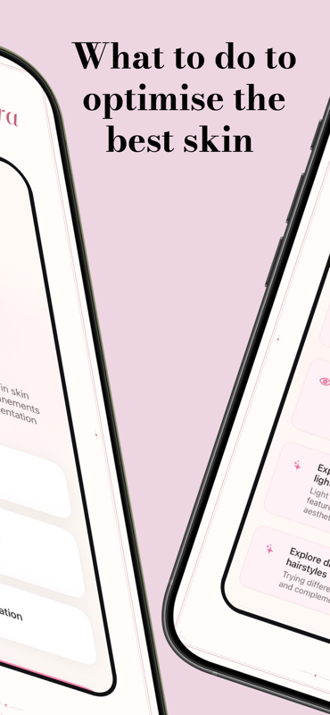Evora guidance cards for skin and styling refinements